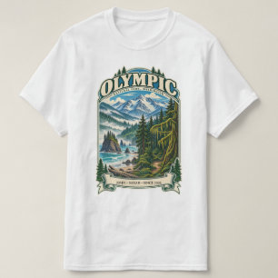 Aangepast Olympisch Nationaal Park Washington T-shirt