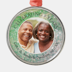 Aangepast om het even welk Jubileum te bewaren Metalen Ornament