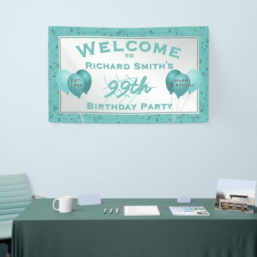 Aangepast - om het even welke feestdag van de Leef Spandoek (Beurs)