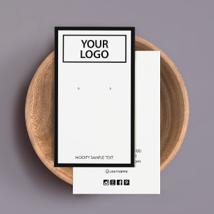 Aangepast om Logo zwarte rand voor het oormerken v Visitekaartje