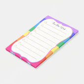 Aangepast om Rainbow aan te bieden Post-it® Notes (Schuin)