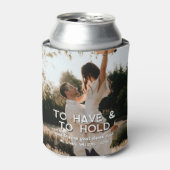 Aangepast om te hebben & om Drink koude trouwfoto  Blikjeskoeler (Blikje Voorkant)