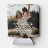 Aangepast om te hebben & om Drink koude trouwfoto  Blikjeskoeler (Achterkant)