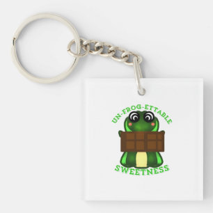 Aangepast On-vergetelijke Zoetheid Kikker Cadeau Sleutelhanger