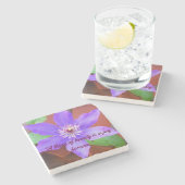 Aangepast Onderzetter Floral Stone (Zijkant)