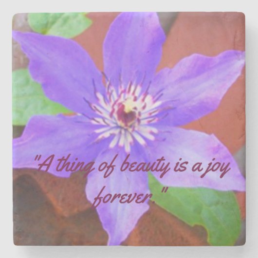 Aangepast Onderzetter Floral Stone (Voorkant)