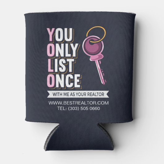 Aangepast onroerend goed dat je slechts één keer a blikjeskoeler (Voorkant)