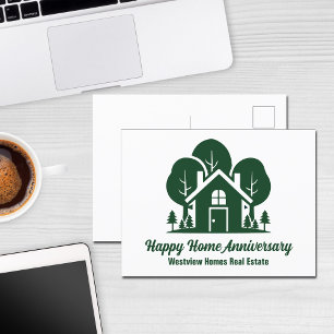 Aangepast onroerend goedbedrijf Green Forest House Briefkaart