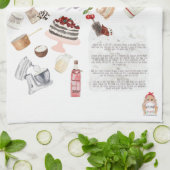 Aangepast ontvangstbewijs theedoek (Gevouwen)