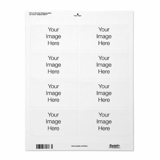 Aangepast ontwerp etiket (Full Sheet)