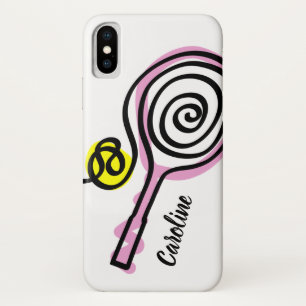 Aangepast ontwerp iPhone 10 hoesje voor tennisspel