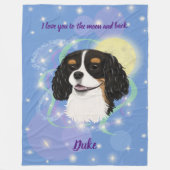 Aangepast ontwerp met driekleurige Cavalier Fleece Deken (Voorkant)