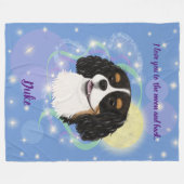 Aangepast ontwerp met driekleurige Cavalier Fleece Deken (Voorkant (Horizontaal))