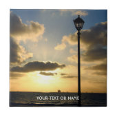 Aangepast ontwerp met uw eigen foto en Jouw tekst Tegeltje (Voorkant)