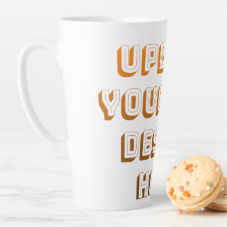 Aangepast ontwerp product uploaden latte mok