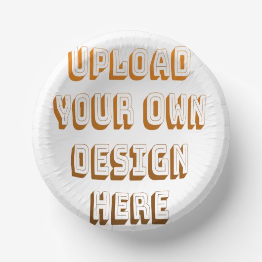 Aangepast ontwerp product uploaden papieren kommen (Voorkant)