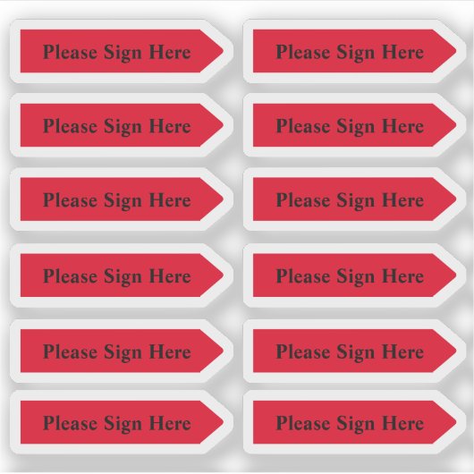 Aangepast ontwerp rode pijl Stickers (Voorkant)