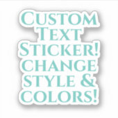 Aangepast ontwerp sticker (Voorkant)