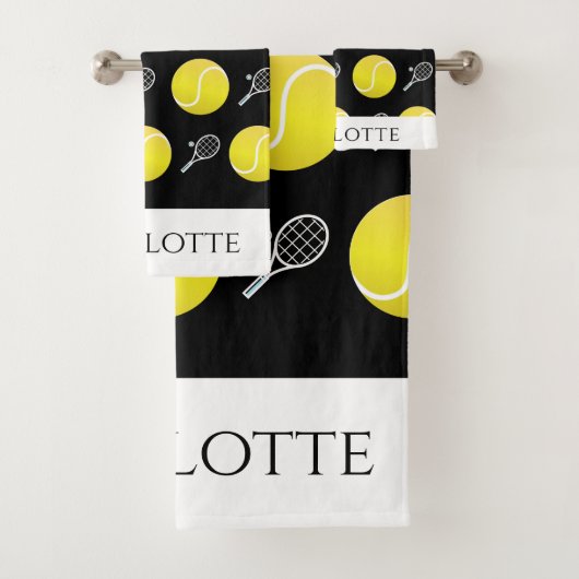 Aangepast ontwerp van het patroon van het Racket B Bad Handdoek (Insitu)