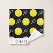 Aangepast ontwerp van het patroon van het Racket B Bad Handdoek (Wasdoekje)
