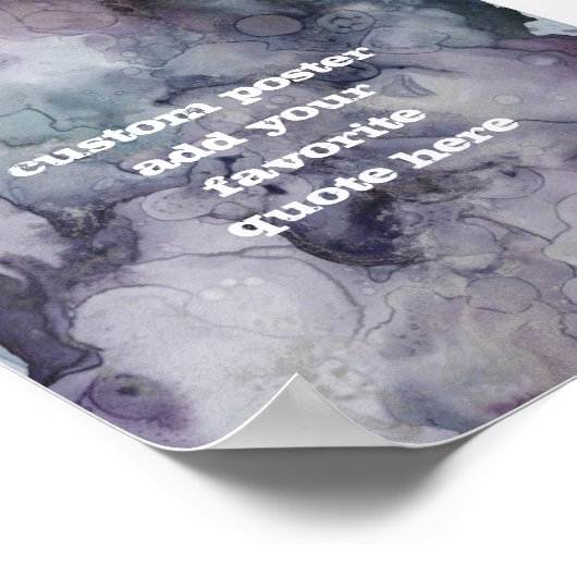 Aangepast ontwerp voor abstracte inkt voeg uw eige poster (Hoek)