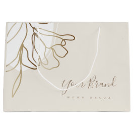 Aangepast ontwerp voor grote papiertas, elegant groot cadeauzakje