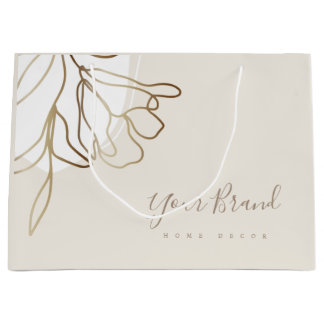 Aangepast ontwerp voor grote papiertas, elegant groot cadeauzakje