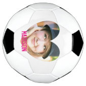 Aangepast ontwerp voor lijst hartfoto voetbal (Gedraaid)