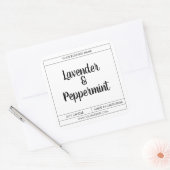 Aangepast ontwerp voor modern kaarslabel vierkante sticker (Envelop)