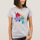 aangepast ontwerp voor regenboogmonogram mermaid n t-shirt (Voorkant)