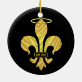 Aangepast ontwerp: "We dat"-versiering Keramisch Ornament (Achterkant)