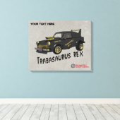 Aangepast Oost-Duitse trabant Canvas Afdruk (Insitu (Houten vloer))