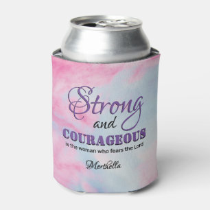 Aangepast op maat gemaakt, STERK COURAGEOUS VROUW Blikjeskoeler
