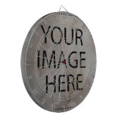 Aangepast op maat voor uw eigen foto- en tekstopva dartbord (Voorkant Links)