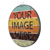 Aangepast op maat voor uw eigen foto- en tekstopva dartbord (Voorkant Rechts)