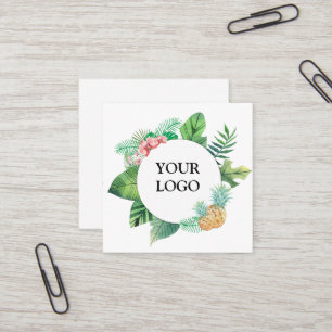 Aangepast op maat voor uw eigen Logo Square Busine Vierkante Visitekaartje