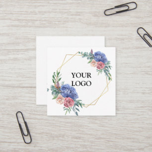 Aangepast op maat voor uw eigen Logo Square Busine Vierkante Visitekaartje