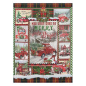 Aangepast op uw feestdag, vrolijk, kerstmis tafelkleed (Voorkant)