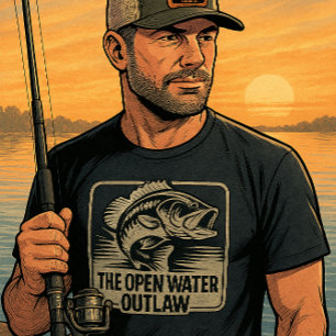 Aangepast Open Water Baars Outlaw T-shirt