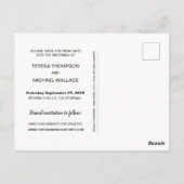 Aangepast Opslaan als nieuwe datum bruiloft uitste Briefkaart (Achterkant)