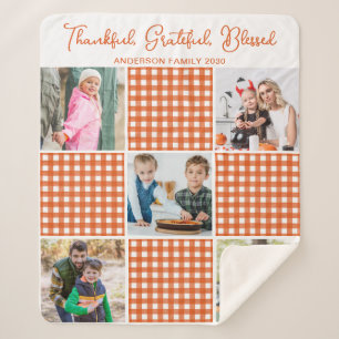 Aangepast Oranje speldenbeschermplaat 5 Foto-colla Sherpa Deken