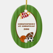 Aangepast Ornament Alle Star Green (Voorkant)