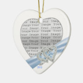 Aangepast Ornament Ice Blue Ribbon (Links)