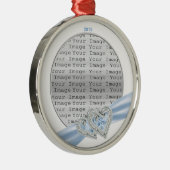 Aangepast Ornament Ice Blue Ribbon (Rechts)