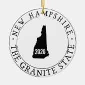 Aangepast Ornament New Hampshire (Voorkant)