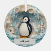 Aangepast Ornament pinguïn (Achterkant)