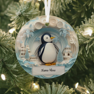 Aangepast Ornament pinguïn