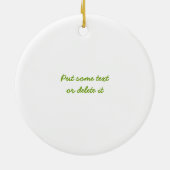 Aangepast ornament recyclen ondertekenen (Achterkant)