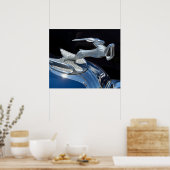 Aangepast ornament van het oude motorkap poster (Keuken)