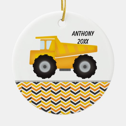 Aangepast Ornament voor de bouw van Dump Truck (Voorkant)